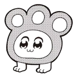 🐾 sticker, kawaii, cute, bear, animal, cartoon, illustration telegram sticker
