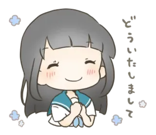 ☺️ Chibi, Anime, Dessin animé, Mignon, Kawaii, Fille telegram sticker