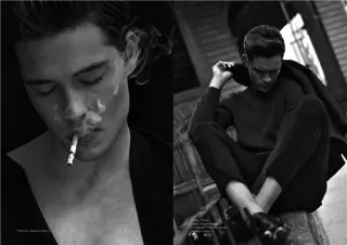 🚬 uomo, sigaretta, fumo, bianco e nero, ritratto, monocromo telegram sticker