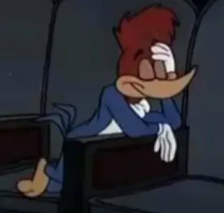 😑 Woody Woodpecker 만화, 우디 우드페커, 고전, 캐릭터, 애니메이션 telegram sticker