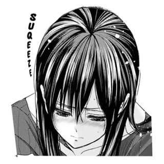 😳 SQUEEZ! Anime, Manga, Serrer, Émotionnel, Triste, Pleur whatsapp sticker