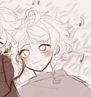 🌟 Anime, Słodkie, Kreskówka, Postać, Rysunek telegram sticker