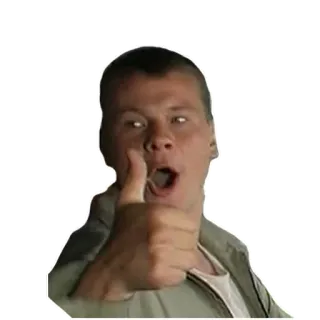 👍 kciuk w górę, akceptacja, ok, zgoda, mężczyzna, pozytywny, reakcja telegram sticker