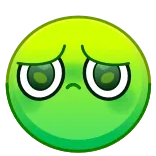 😭 Emoji, Weinend, Traurig, Gesicht, Grün telegram sticker