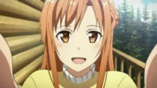 😄 Asuna Yuuki Sword Art Online Anime, Personaggio, Ragazza, Animazione, Illustrazione telegram sticker