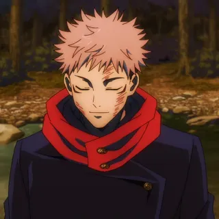 💥 Yuji Itadori Jujutsu Kaisen Anime, Yuji Itadori, Jujutsu Kaisen, Personaggio telegram sticker