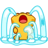 😭 queso, llorando, triste, lágrimas, dibujos animados, emoción, angustiado telegram sticker