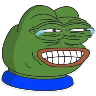 🐸 Pepe the Frog 悲伤蛙佩佩, 表情包, 网络迷因, 青蛙, 卡通 telegram sticker