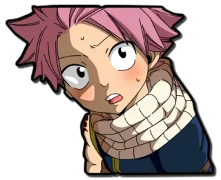 😧 Natsu Dragneel Fairy Tail anime, fairy tail, natsu, natsu dragneel, sticker telegram sticker