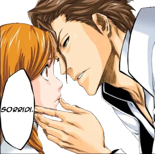 😘 SORRIDI. para, romans, anime whatsapp sticker