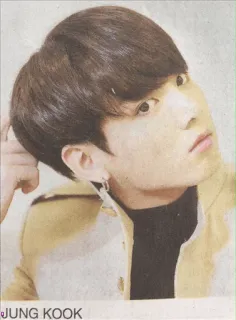 🤔 Jungkook JUNG KOOK Jungkook, BTS, K-pop, zanger, beroemdheid telegram sticker