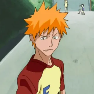 🍁 Ichigo Kurosaki Bleach ichigo, Bleach, Anime, Manga, Personaggio, Cartone animato, Illustrazione telegram sticker