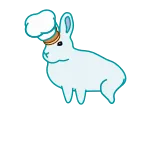 🐇 bunny, rabbit, chef, cook, hat, animal telegram sticker