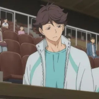 🦉 Oikawa Tooru Haikyuu!! Аниме, Haikyuu, Ойкава, Тоору, Волейбол, Спортивное аниме telegram sticker