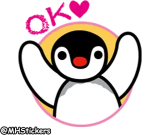 👌 @MHStickers ペンギン, 漫画, ステッカー, かわいい telegram sticker