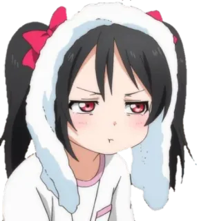 😤 Nico Yazawa Love Live! Anime, Ragazza, Cartone animato, Carino, Nico Yazawa, Love Live whatsapp sticker
