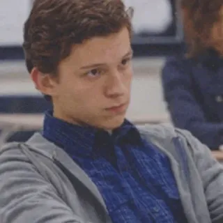 😐 Tom Holland homme, acteur, célébrité, portrait, personne telegram sticker