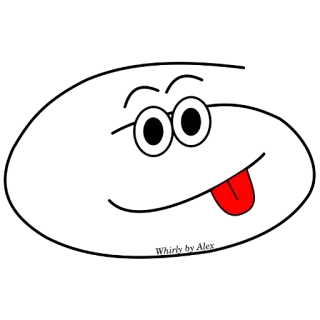 😋 occhi, lingua, cartone animato, occhi sporgenti, emoji telegram sticker