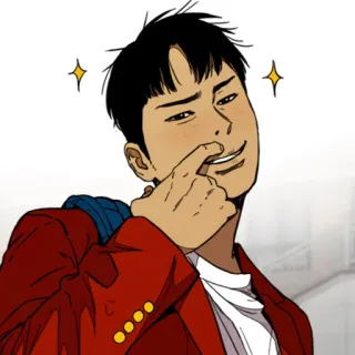 ✨ Anime, Charakter, Cartoon, Lächeln, Asiatisch whatsapp sticker