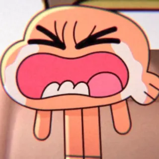 🤡 Gumball Watterson The Amazing World of Gumball cartoon, crying, sad, Gumball, The Amazing World of Gumball whatsapp sticker