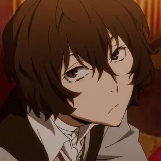 🖤 Osamu Dazai Bungou Stray Dogs Anime, Postać, Osamu Dazai, Bungou Stray Dogs, Manga telegram sticker