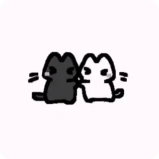 ☺️ cat, cats, animal, animals, cute, cartoon telegram sticker
