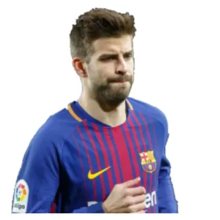 3⃣ Gerard Piqué soccer, athlete, football, sports telegram sticker