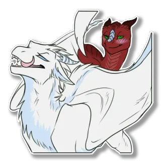 😏 dragão, criatura fantástica, alado, mítico, arte, adesivo telegram sticker