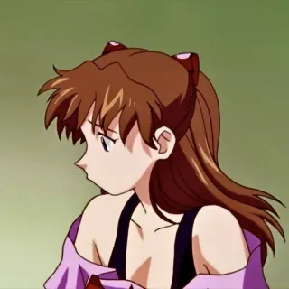 ❤️ Asuka Langley Soryu Neon Genesis Evangelion Anime, Gadis, Sedih, Evangelion, Asuka telegram sticker