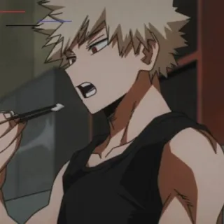 💥 Bakugo My Hero Academia Anime, Manga, My Hero Academia, Bakugo, Karakter, Ilustrasi, Fanart telegram sticker