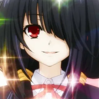 😀 Kurumi Tokisaki Date A Live อนิเมะ, ผู้หญิง, คุรุมิ โทคิซากิ, Date A Live, วิญญาณ whatsapp sticker