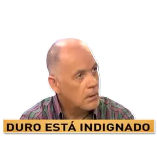 😒 DURO ESTÁ INDIGNADO whatsapp sticker