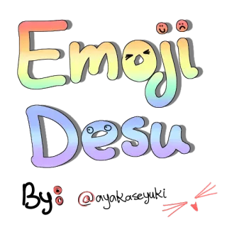 Emoji Desu whatsapp stickers