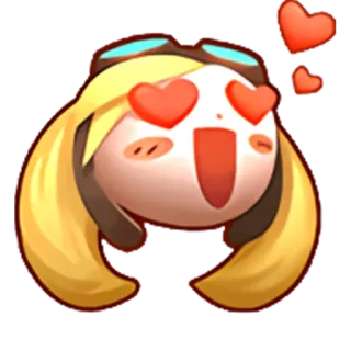 😘 cartoon, cute, hearts, love telegram sticker