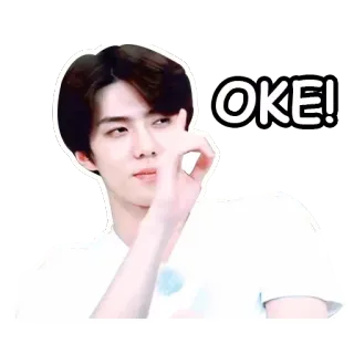 👌 OKE! ok, okay, man, kpop, exo whatsapp sticker