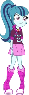 😶 Sonata Dusk My Little Pony: Equestria Girls การ์ตูน, อนิเมชั่น, Equestria Girls, โซนาต้า ดัสค์, ไซเรน telegram sticker
