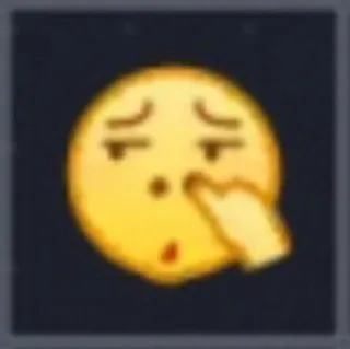 🙄 Emoji, Menunjuk, Hidung, Kesal telegram sticker