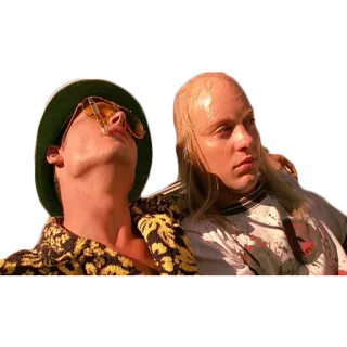😐 Fear and Loathing in Las Vegas fear and loathing, las vegas, johnny depp, benicio del toro, movie, sticker whatsapp sticker