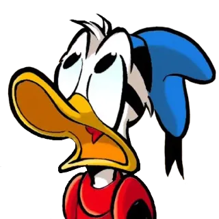 😮 Donald Duck donald duck, cartoon, disney, character telegram sticker