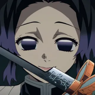 🦋 Shinobu Kocho Demon Slayer Аниме, Клинок, рассекающий демонов, Шинобу Кочо, Меч, Персонаж, Манга, Японская анимация telegram sticker