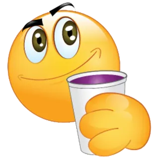 🥛 emoji, face, cup, drink, happy whatsapp sticker