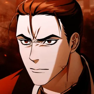 💐 Manhwa, Homem, Sério, Rosto, Bravo, Arte, Personagem whatsapp sticker