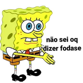 🤷‍♀ Spongebob não sei oq dizer fodase spongebob, cartoon, funny, meme, fodase telegram sticker