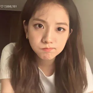 🤔 Jisoo kpop, певица, портрет, женщина, знаменитость, азиатка telegram sticker