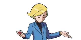 🤷‍♂️ Gym Leader Volkner Pokemon pokemon, Volkner, pemimpin gym, anime, video game telegram sticker