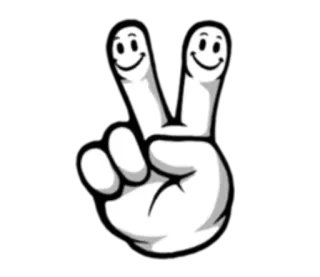 Finger whatsapp stickers