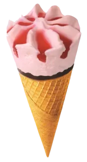 😁 Eis, Dessert, Essen, Erdbeere, Eiswaffel, Süß whatsapp sticker