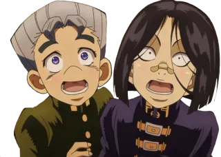 😲 Anime, Schockiert, Charaktere, Japanisch, Gesichtsausdrücke whatsapp sticker