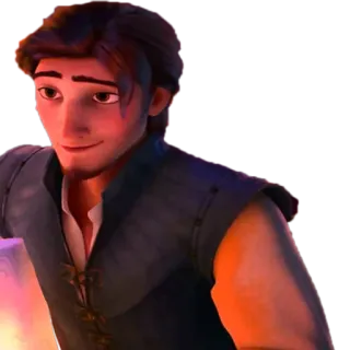 😞 Flynn Rider Tangled Flynn Rider, Eugene Fitzherbert, Enredados, Disney, animado, película, dibujos animados whatsapp sticker