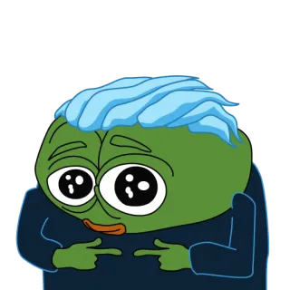 🥺 Pepe the Frog pepe, frosch, meme, internet meme, arrogant, charakter telegram sticker